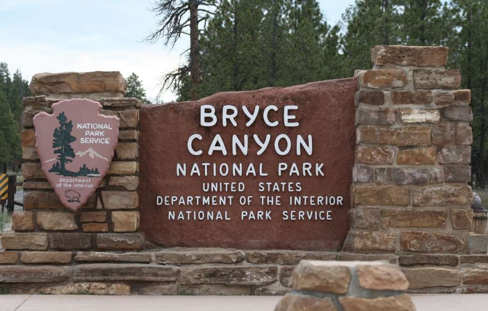 Bryce Canyon National Park sign